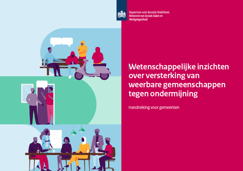 Voorblad handreiking ‘Wetenschappelijke inzichten over versterking van weerbare gemeenschappen tegen ondermijning’